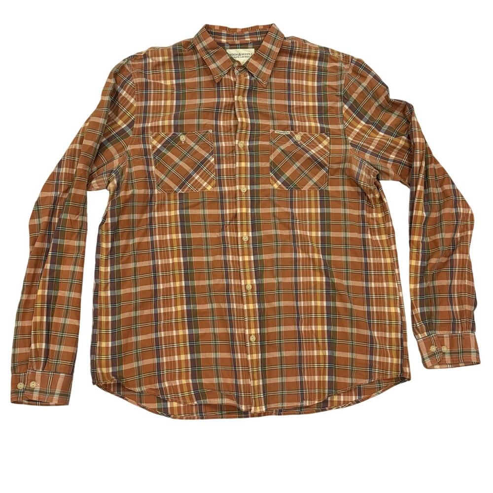 Denim Supply Ralph Lauren Plaid Shirt XXL Western